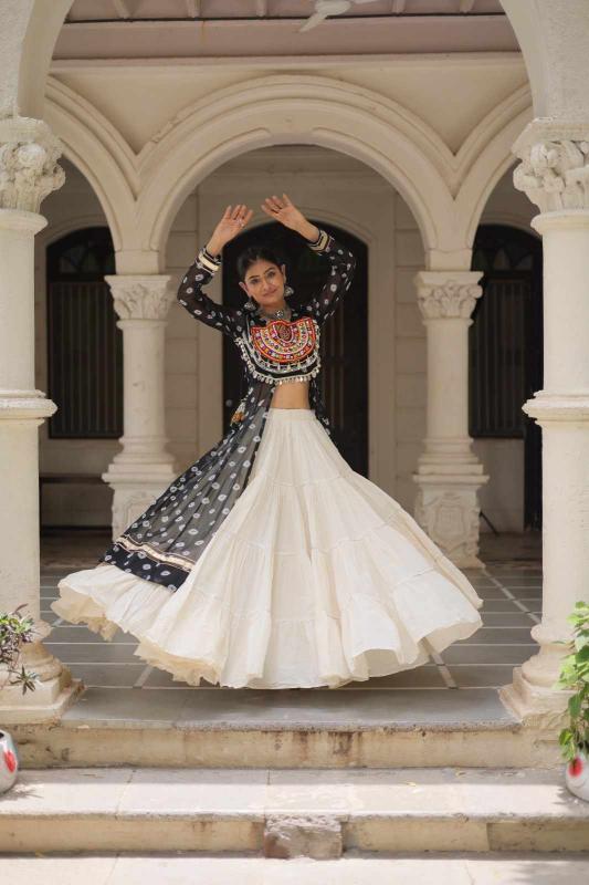 NAVRATRI COLLECTIONS KA 5053 Cotton Black Bridal lehenga choli in Pune